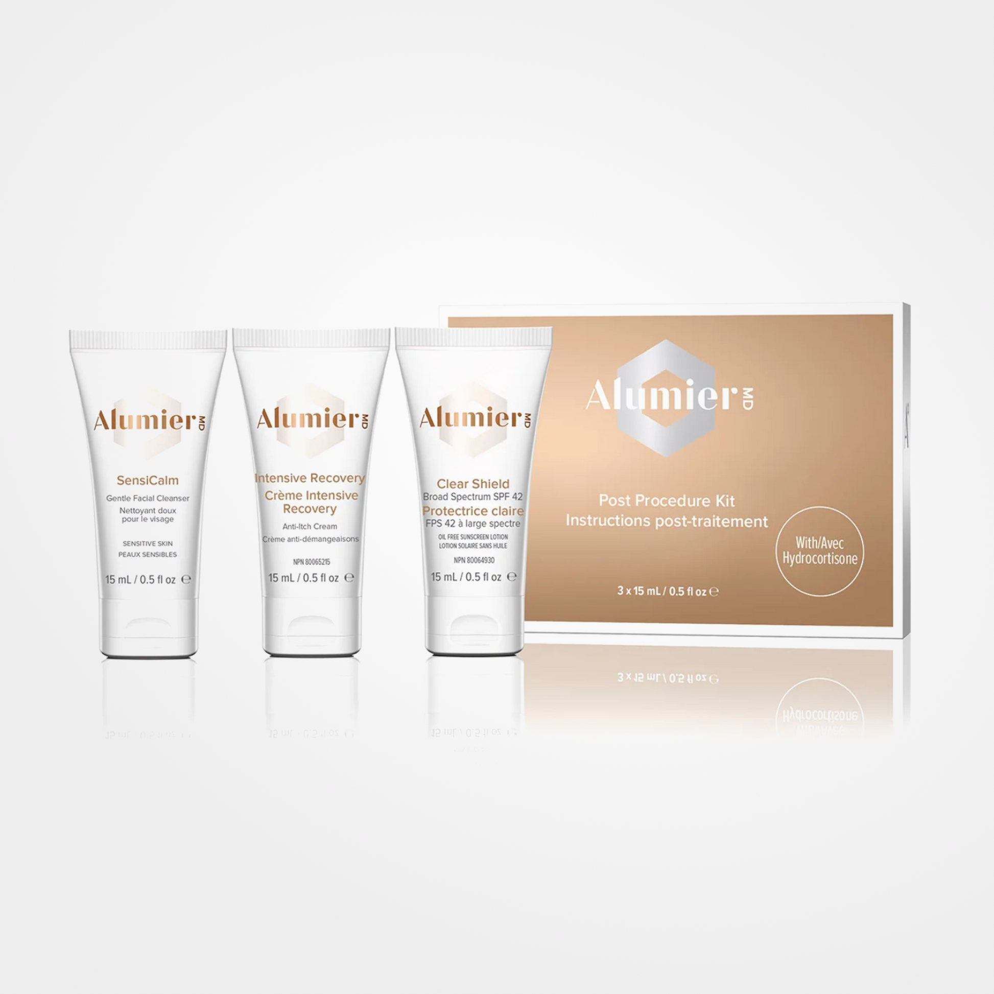 Alumier Post Procedure Kit with Hydrocortisone