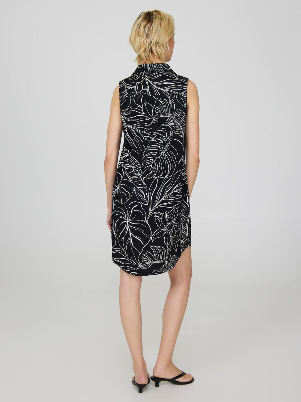 Robe imprimée à enfiler avec poches