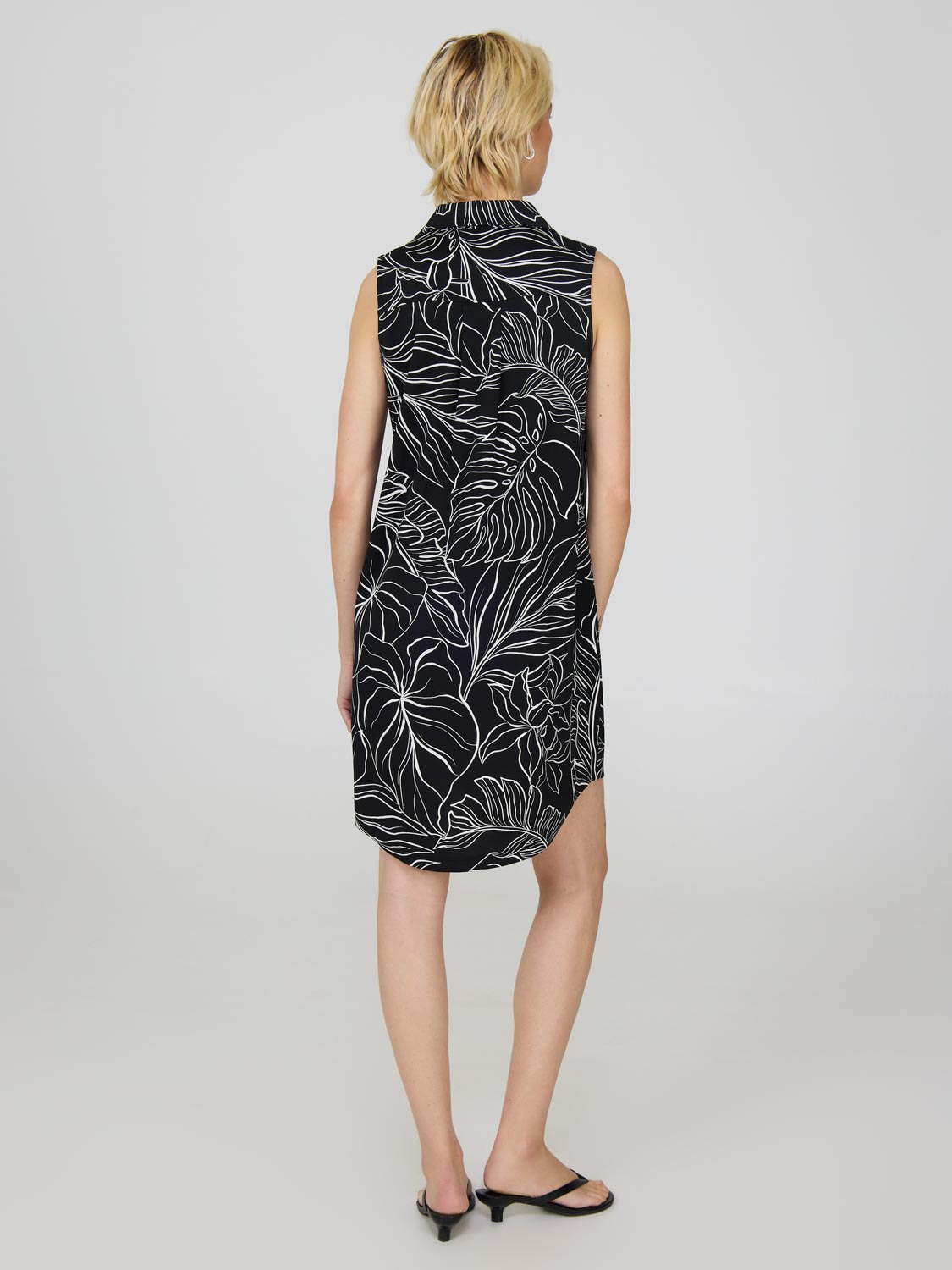 Robe imprimée à enfiler avec poches