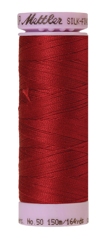 Fil de coton uni Mettler Silk-finition 50wt 164yd/150m Camion de pompiers