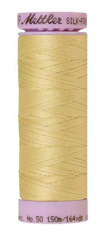 Fil de coton uni Mettler Silk-finition 50wt 164yd/150m Bois nu
