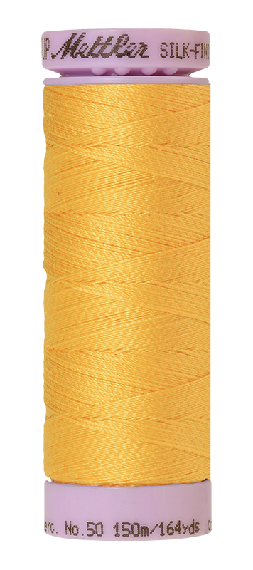 Fil de coton uni Mettler Silk-finition 50wt 164yd/150m Summersun