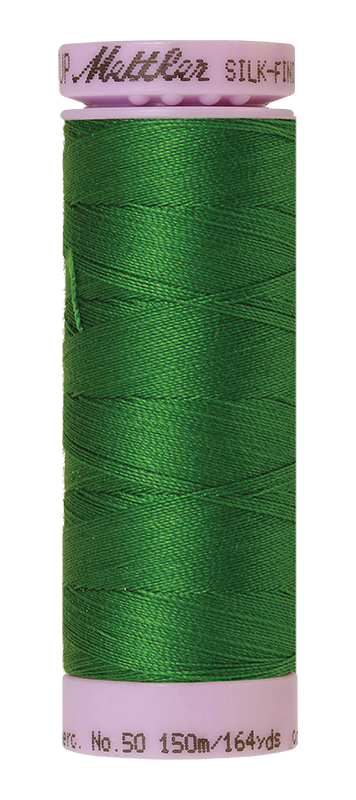 Fil de coton uni Mettler Silk-finition 50wt 164yd/150m Treetop