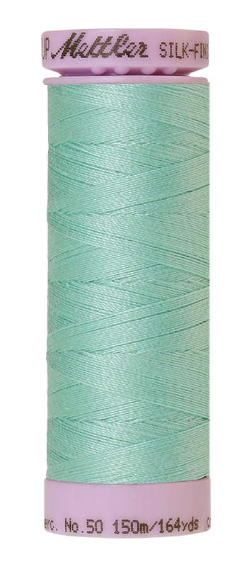 Fil de coton uni Mettler Silk-finition 50wt 164yd/150m Sauge argentée
