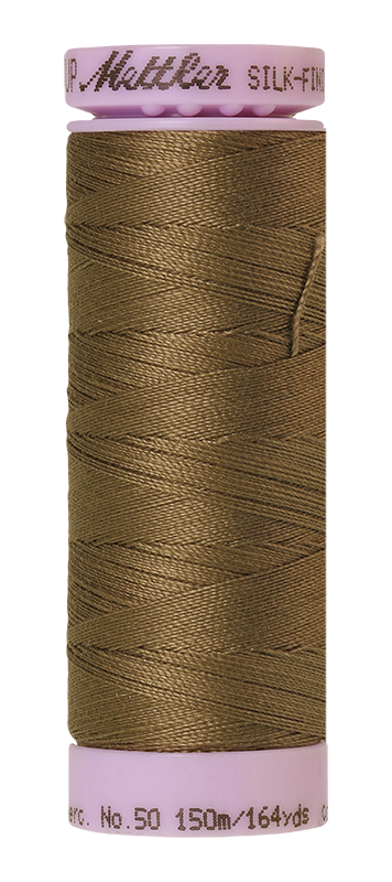 Fil de coton uni Mettler Silk-finish 50wt 164yd/150m Amygdala