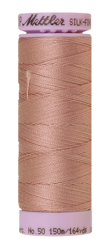 Fil de coton uni Mettler Silk-finition 50wt 164yd/150m Teaberry