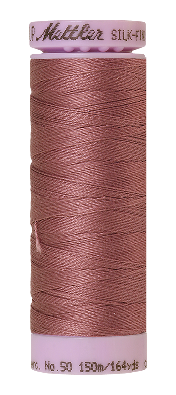 Fil de coton uni Mettler Silk-finition 50wt 164yd/150m Smoky Malve