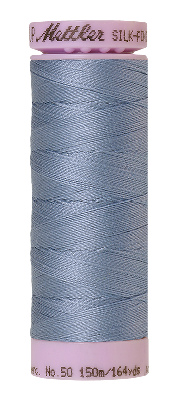 Fil de coton uni Mettler Silk-finition 50wt 164yd/150m Ciel d'été