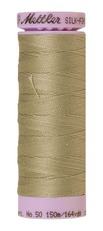 Fil de coton uni Mettler Silk-finition 50wt 164yd/150m Pierre