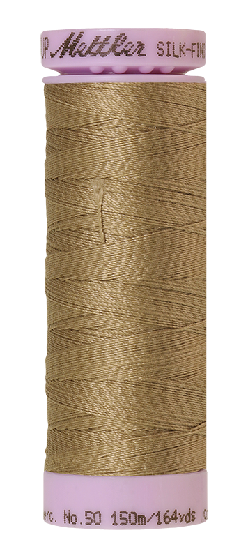 Fil de coton uni Mettler Silk-finish 50wt, 164 yd/150 m, argile séchée