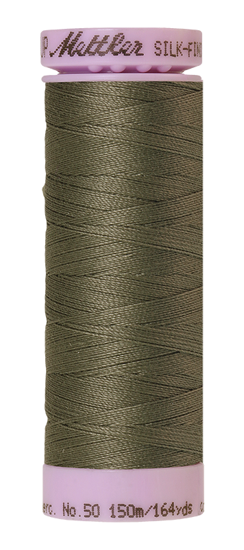 Fil de coton uni Mettler Silk-finish 50wt 164yd/150m Olivine