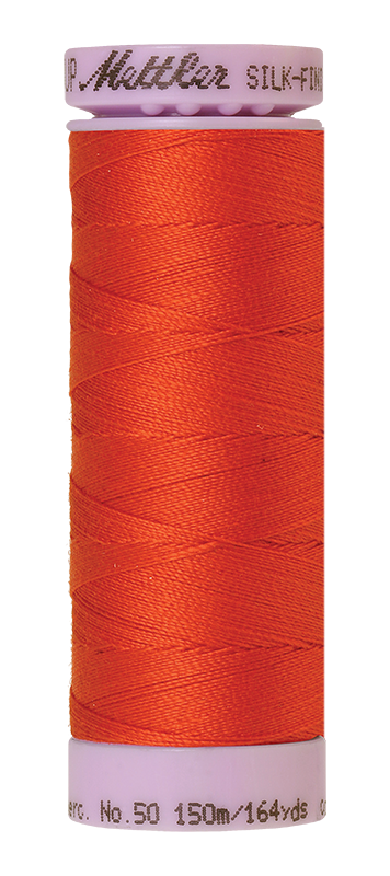 Fil de coton uni Mettler Silk-finish 50wt 164yd/150m Paprika