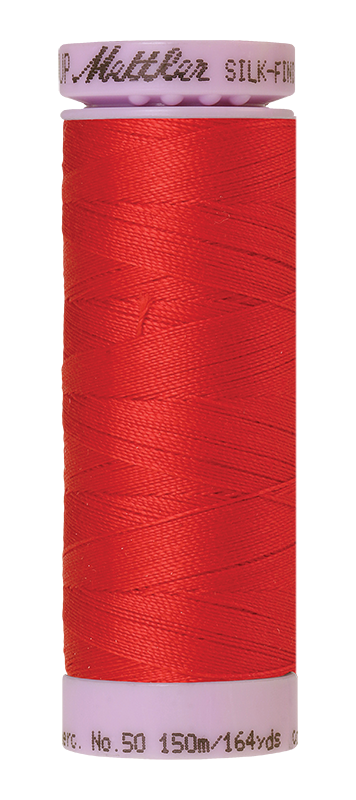Fil de coton uni Mettler Silk-finition 50wt 164yd/150m Hibiscus
