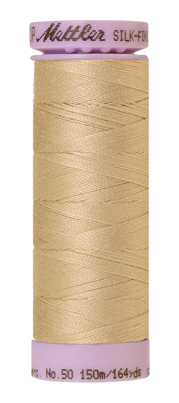 Fil de coton uni Mettler Silk-finish 50wt 164yd/150m Flocons d'avoine