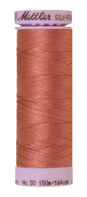 Fil de coton uni Mettler Silk-finition 50wt 164yd/150m Red Planet