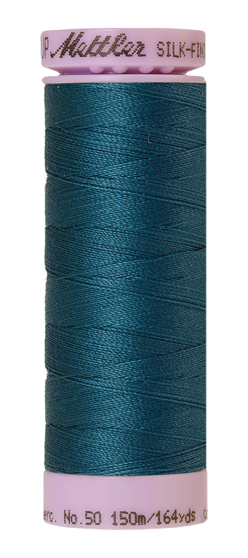 Fil de coton uni Mettler Silk-finition 50wt 164yd/150m Mallard