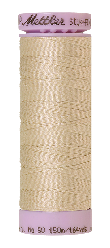 Fil de coton uni Mettler Silk-finition 50wt 164yd/150m Pignon de pin