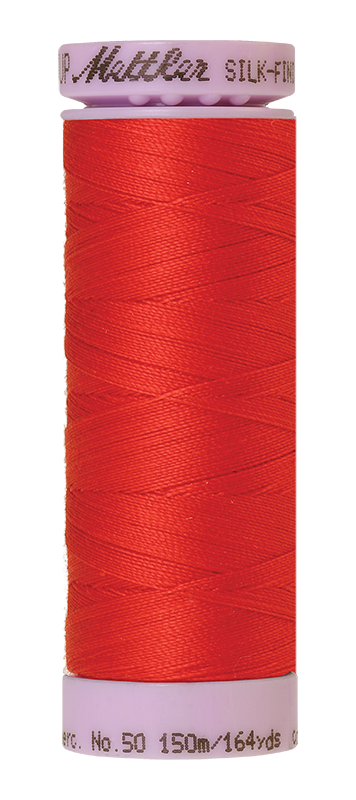 Fil de coton uni Mettler Silk-finition 50wt, 164 yd/150 m, grenadine