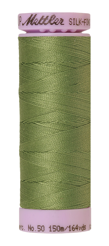 Fil de coton uni Mettler Silk-finition 50wt 164yd/150m Common Hop