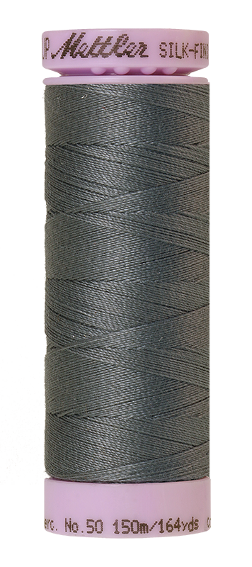 Fil de coton uni Mettler Silk-finition 50wt 164yd/150m Quiet Shade