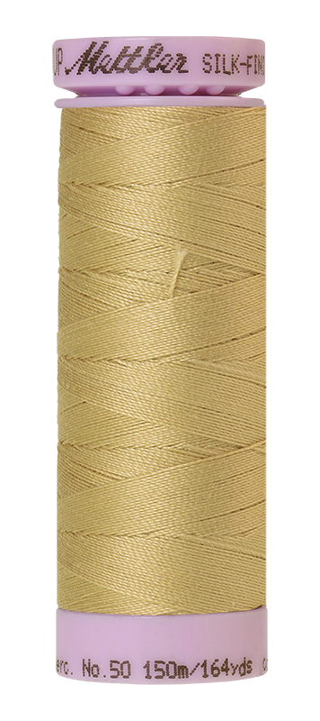 Fil de coton uni Mettler Silk-finition 50wt 164yd/150m blé neuf