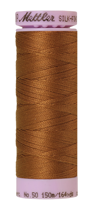 Fil de coton uni Mettler Silk-finition 50wt, 164 yd/150 m, cacao clair