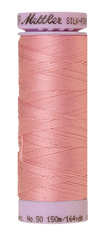 Fil de coton uni Mettler Silk-finition 50wt 164yd/150m Rose Quartz