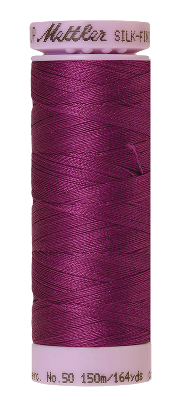 Fil de coton uni Mettler Silk-finition 50wt 164yd/150m Purple Passion