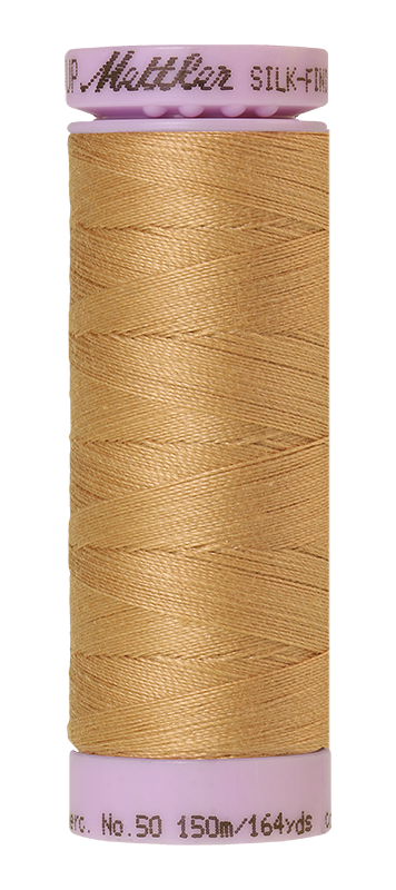 Fil de coton uni Mettler Silk-finition 50wt 164yd/150m Toast