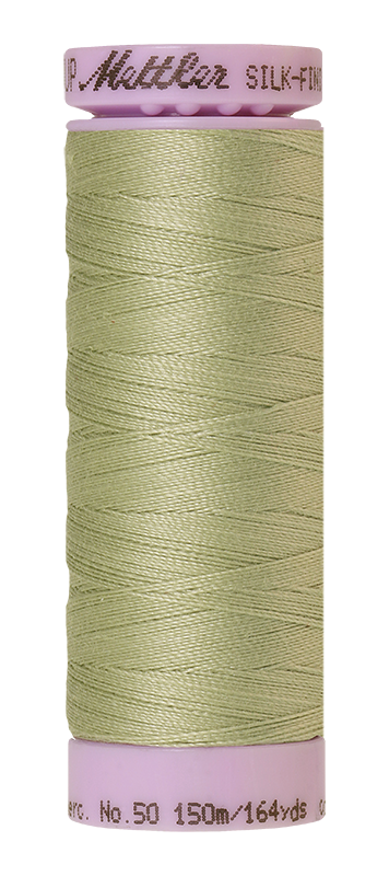 Fil de coton uni Mettler Silk-finition 50wt 164yd/150m Vert raisin