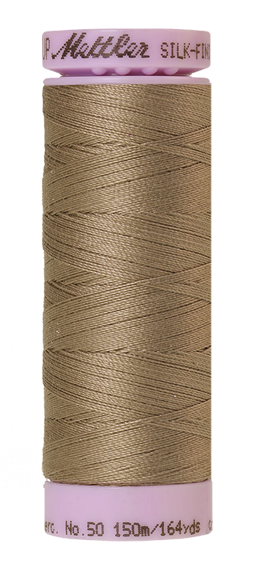Fil de coton uni Mettler Silk-finition 50wt 164yd/150m Kaki