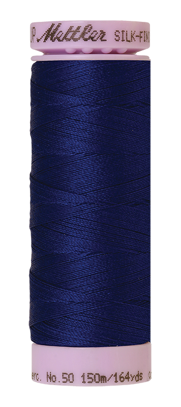 Fil de coton uni Mettler Silk-finition 50wt 164yd/150m Delft