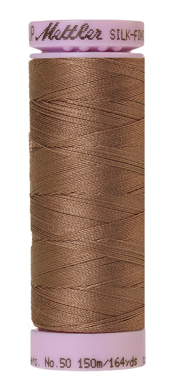 Fil de coton uni Mettler Silk-finish 50wt 164yd/150m Espresso