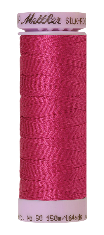 Fil de coton uni Mettler Silk-finition 50wt 164yd/150m Pivoine