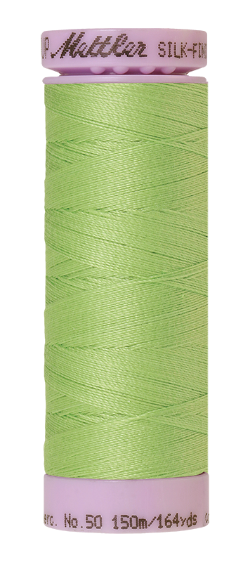 Fil de coton uni Mettler Silk-finition 50wt 164yd/150m Jade Lime