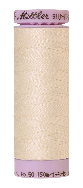 Fil de coton uni Mettler Silk-finition 50wt 164yd/150m Rosée