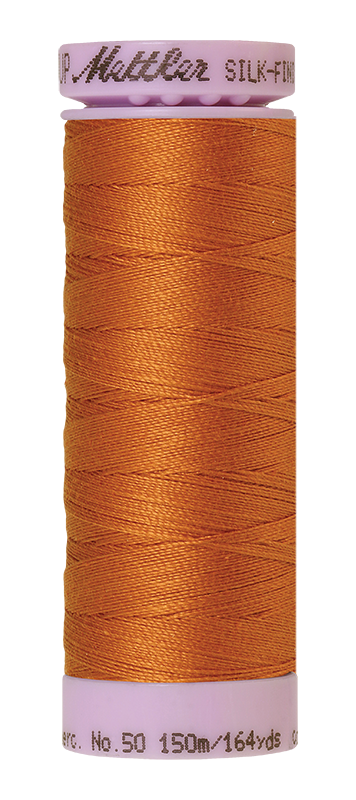 Fil de coton uni Mettler Silk-finition 50wt 164yd/150m Chêne doré