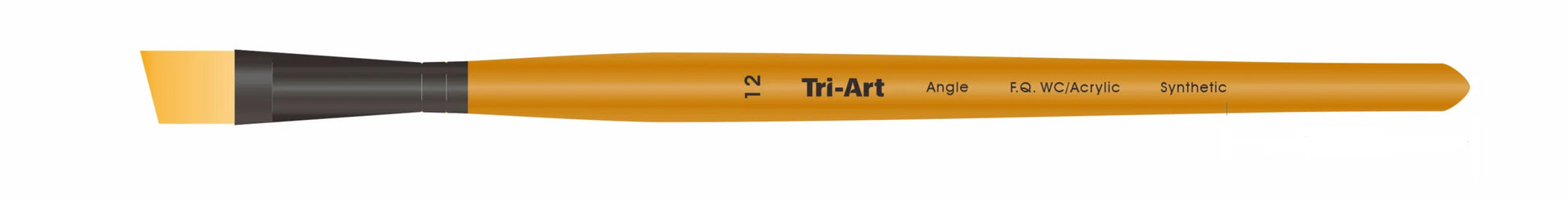 Tri-Art Artist Brushes - Short Synthetic - WC/Acryl - Angle - 12