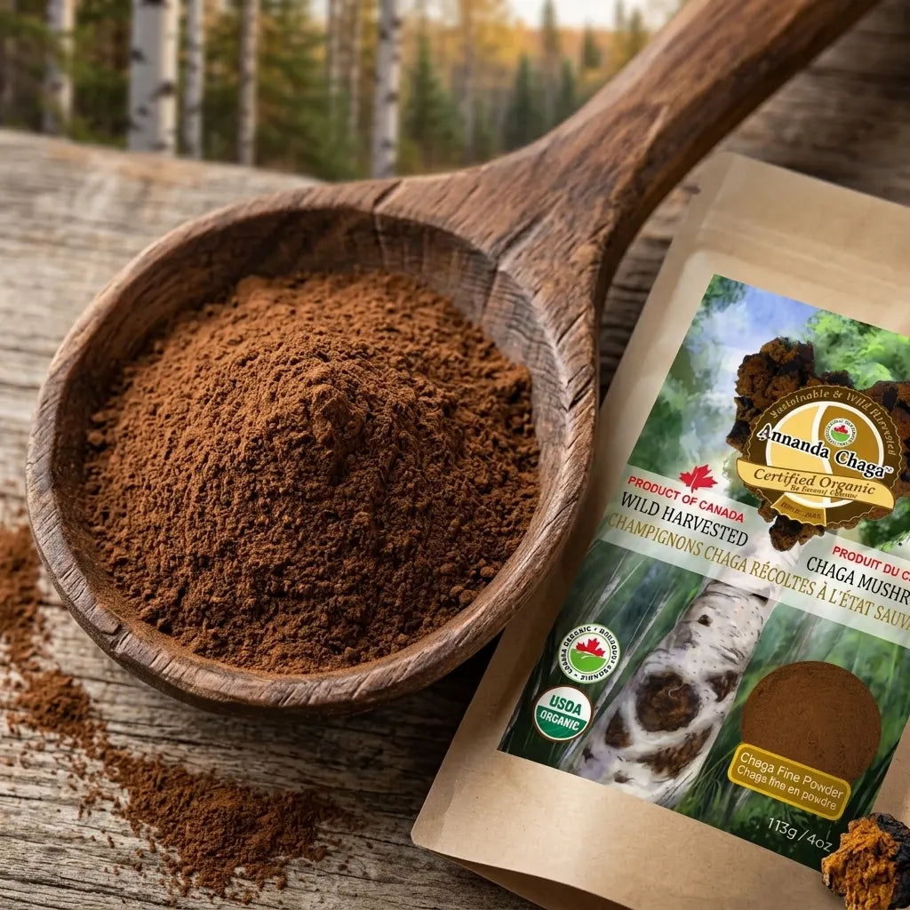 Wild Canadian Chaga Mushroom Powder