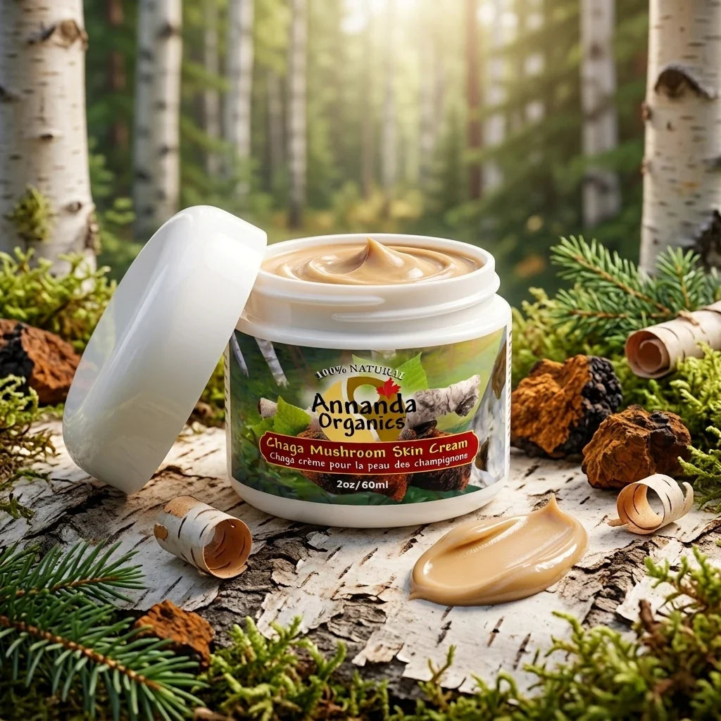 Chaga Skin Cream with Real Silk Amino Acids