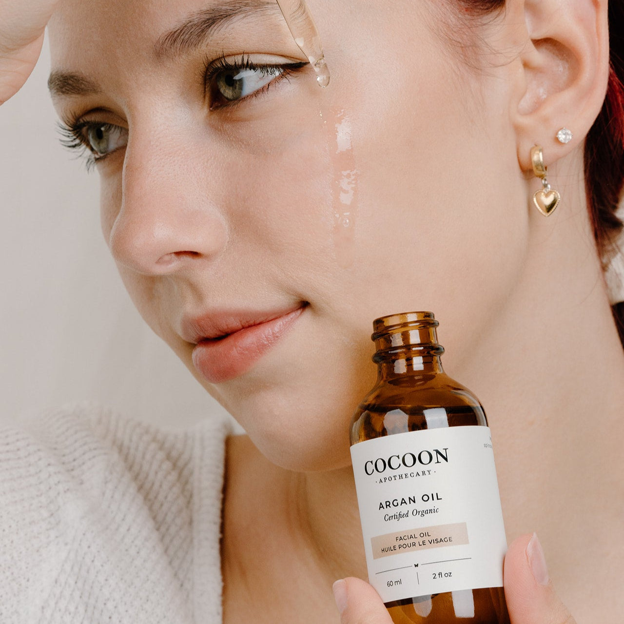 Huile faciale à l'argan 