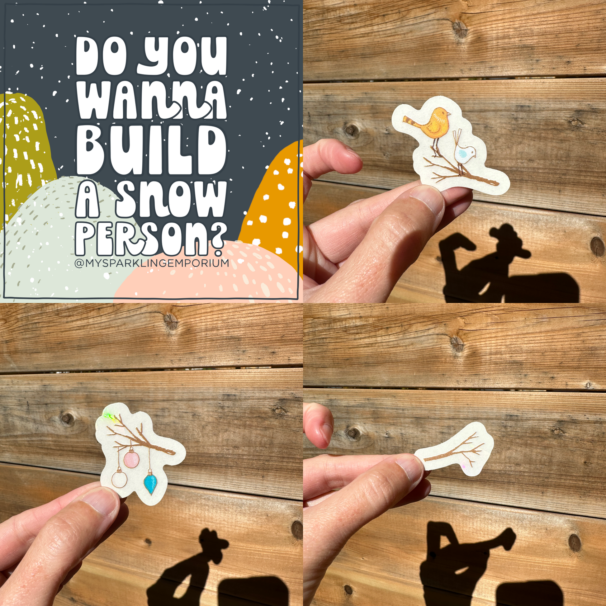Sticker Set: Mystery Snowperson Kit