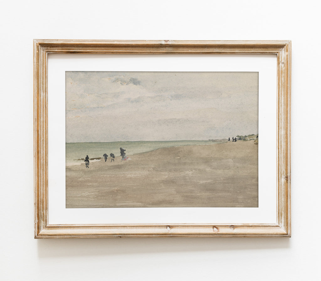 Vintage Nautical Landscape Art Print L0108