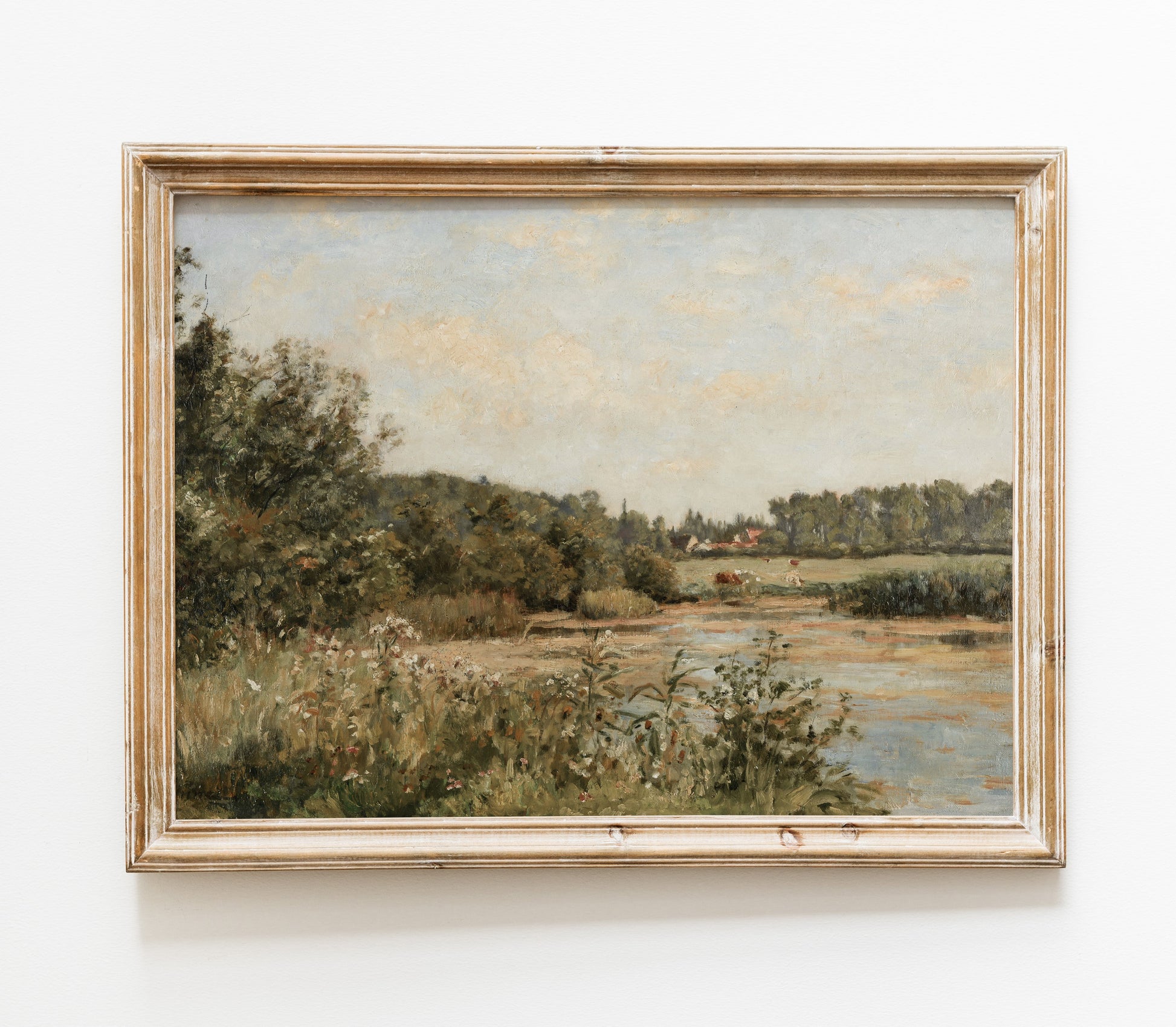 Vintage Field Landscape Art Print L0110
