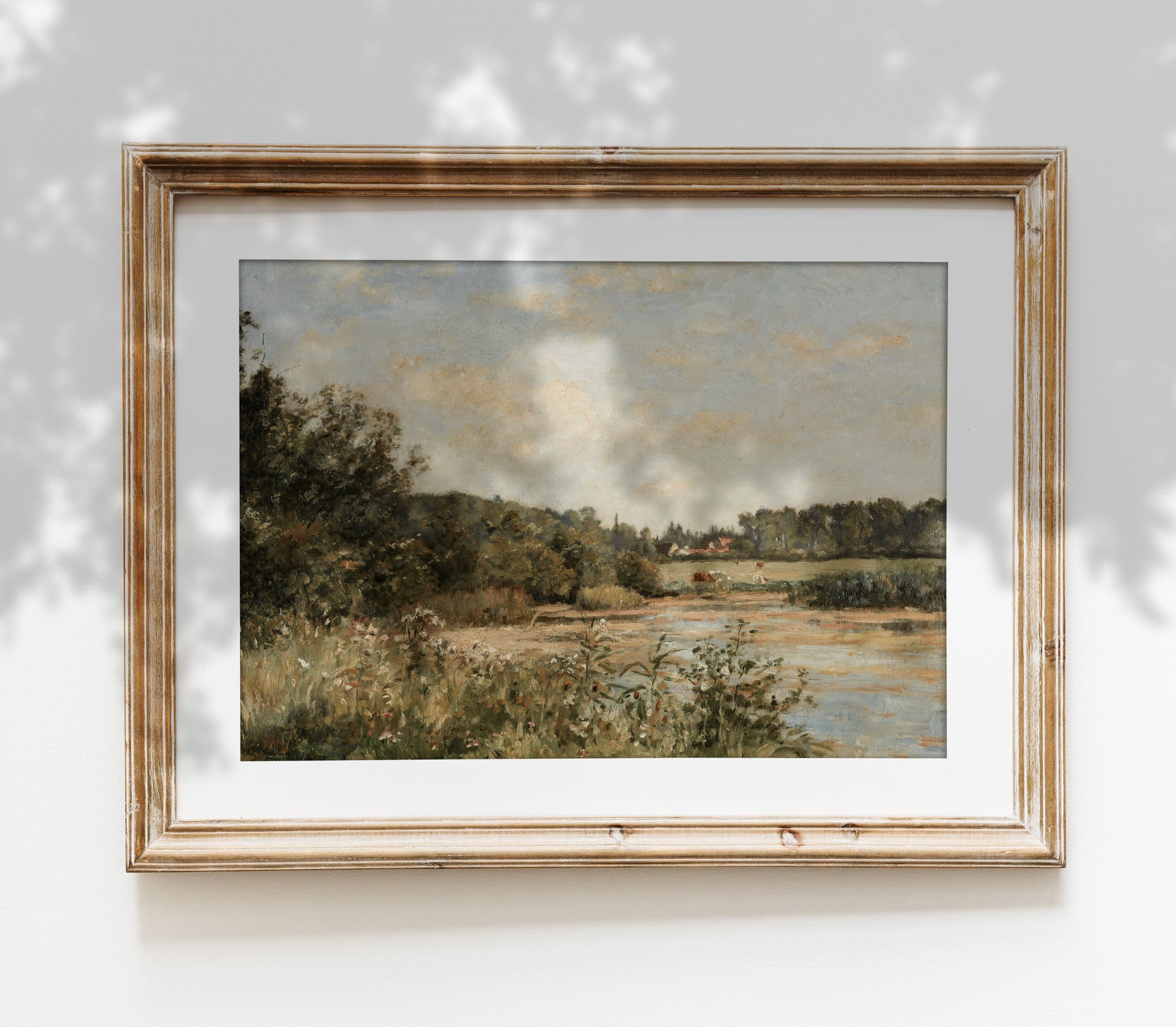 Vintage Field Landscape Art Print L0110