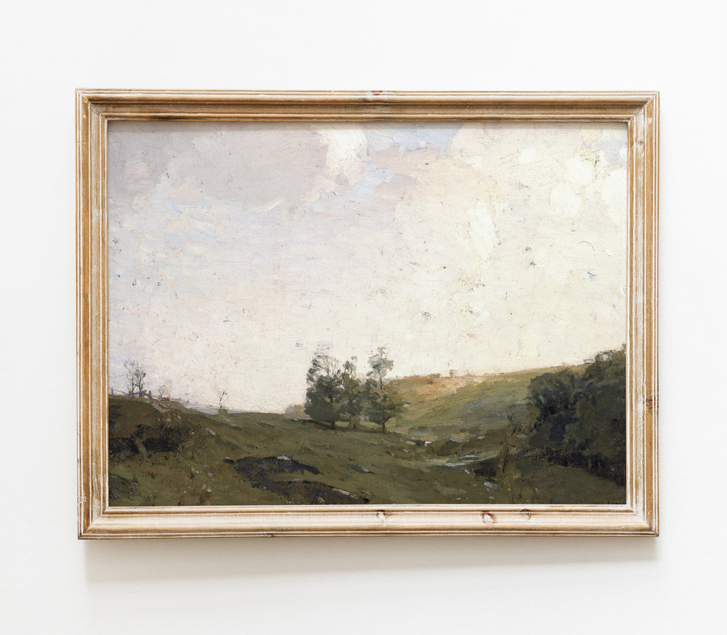 Vintage Country Landscape Art Print L0123