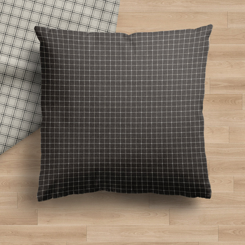 Theron | Housse de coussin Grey Gridlock 