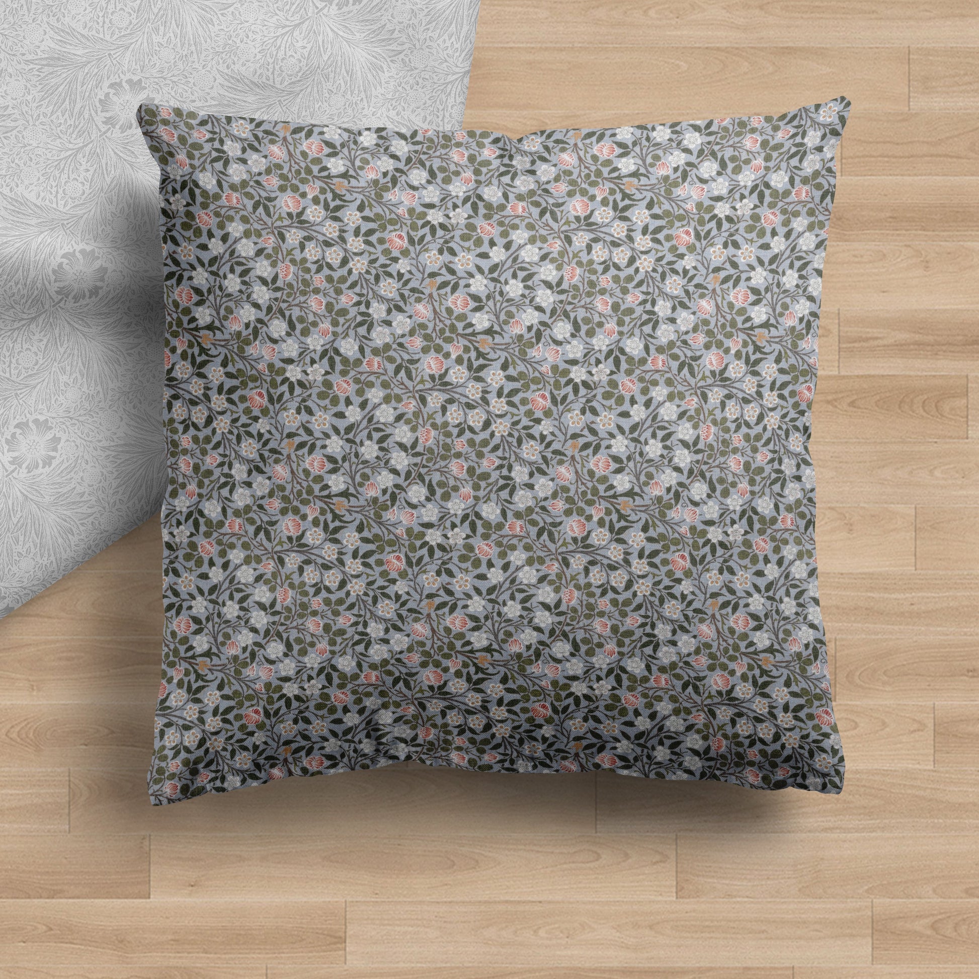 Sophia | Housse de coussin à fleurs bleues 