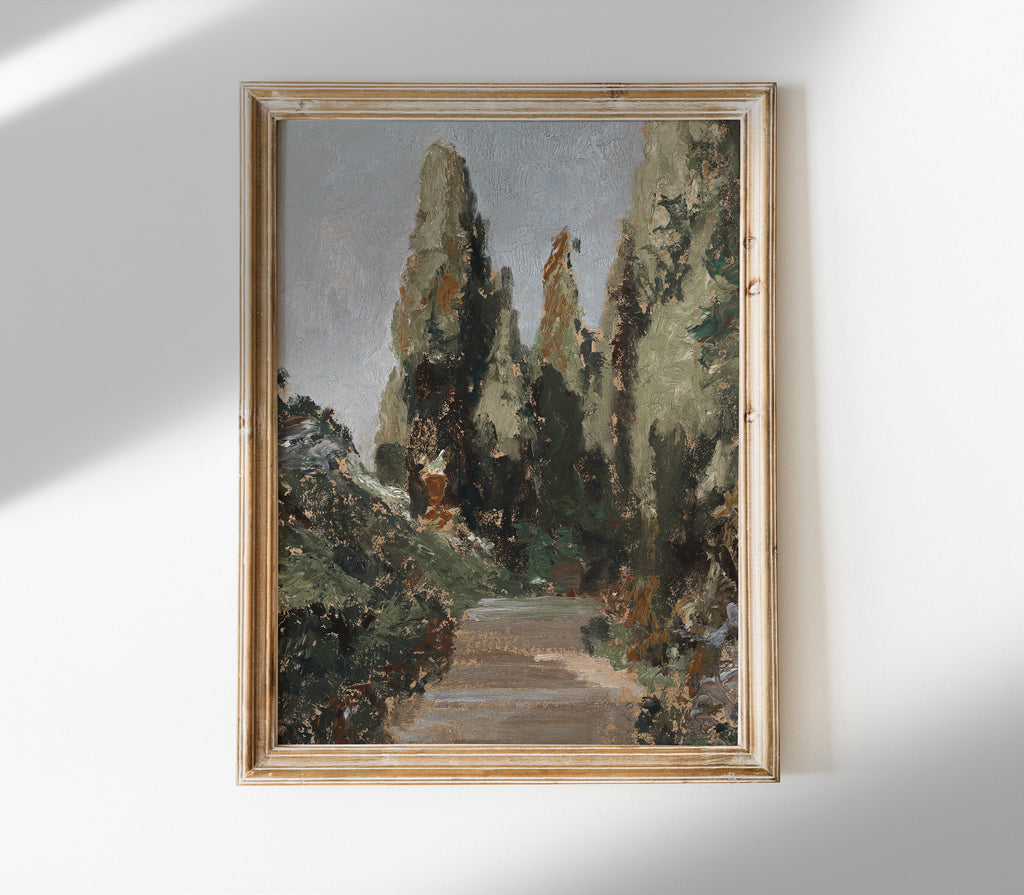 Estampe d'art paysager vintage L0193