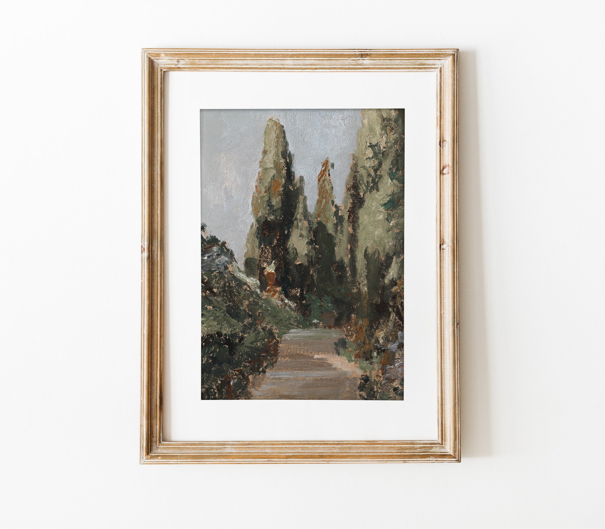 Estampe d'art paysager vintage L0193